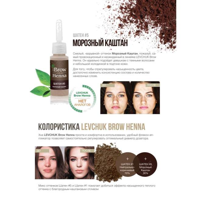 Хна для бровей Шатен №105 Хна для бровей Шатен №105
