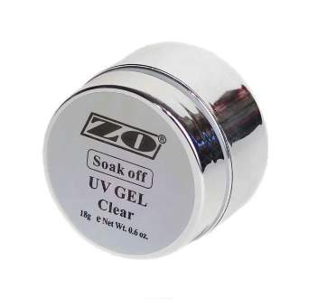 Био-гель для укрепления ногтей Zo Soak-off, clear, 18ml