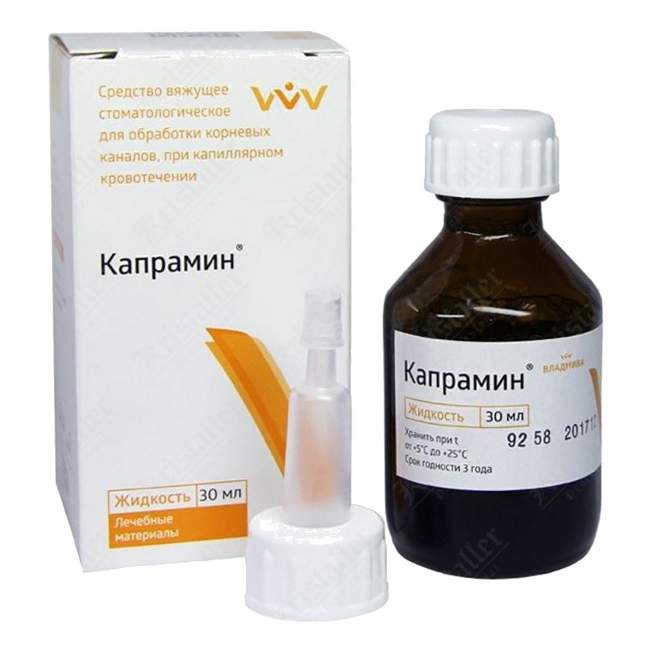 Капрамин-жидкость для остановки кровотечения