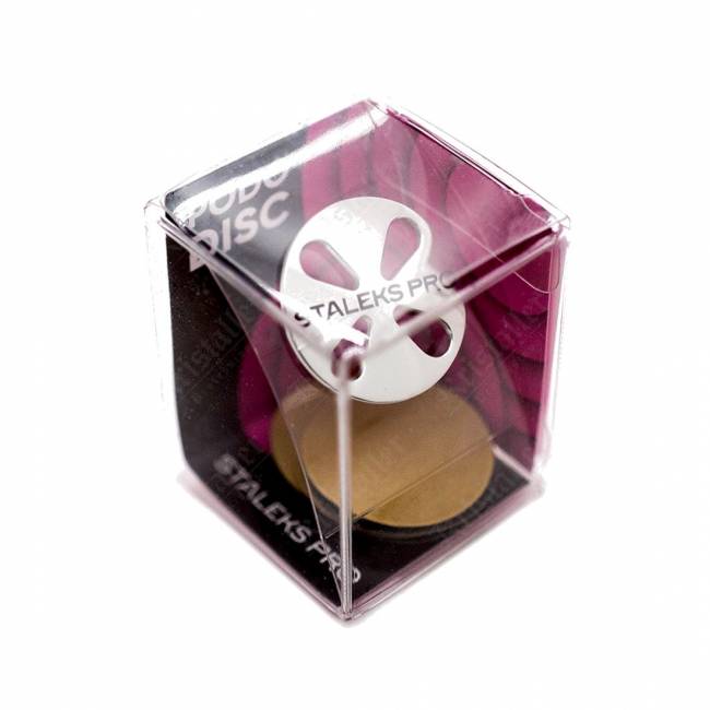 Диск педикюрный PODODISC STALEKS PRO L со сменным файлом 180 грит 5 шт (25 мм)